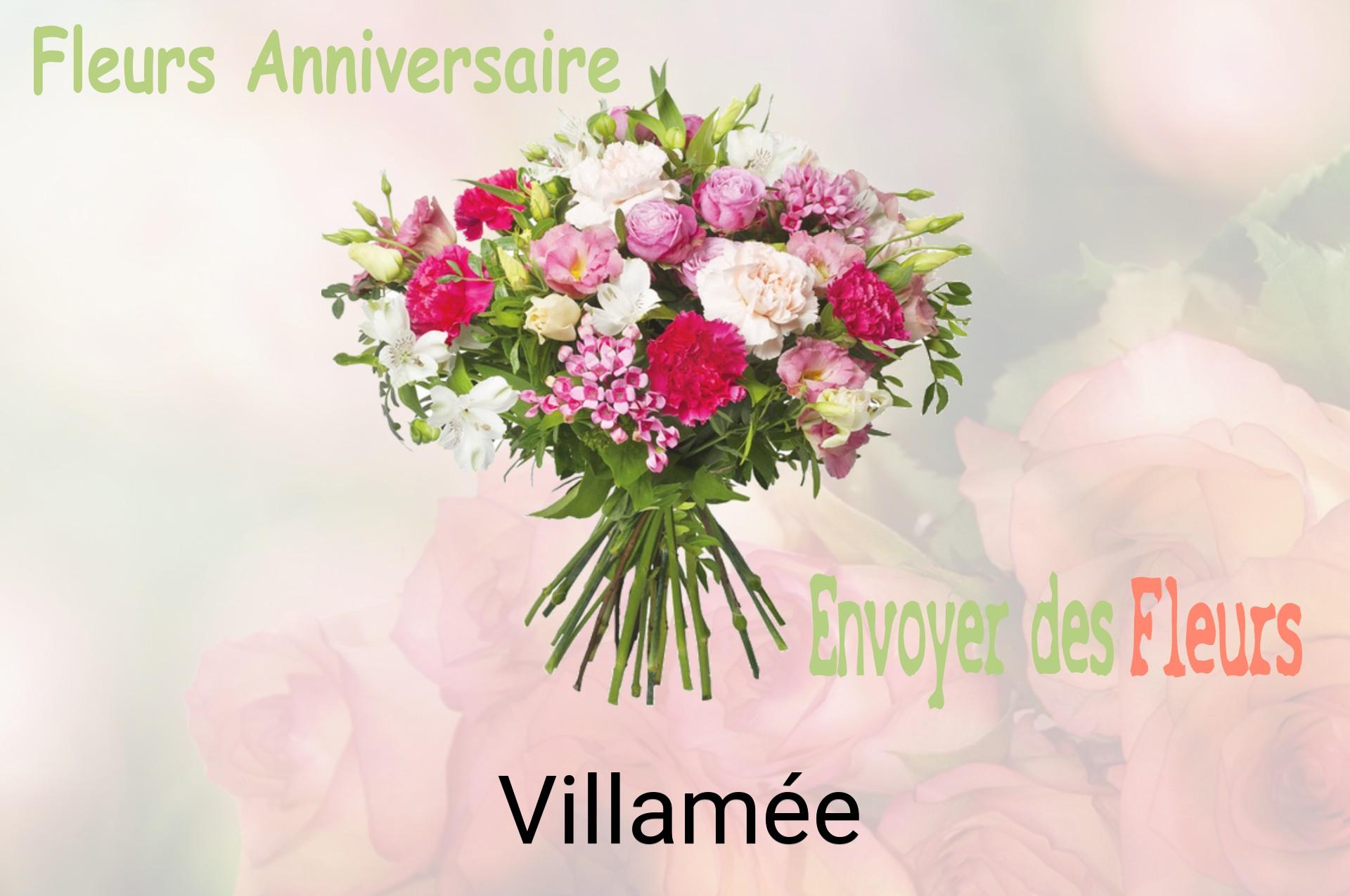 Bouquet de fleurs d’anniversaire livré à Villamée
