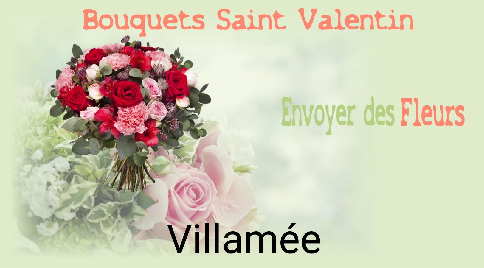 Roses de Saint-Valentin livrées à Villamée